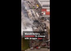 Biscuit factory explosion in Greece kills at least four | AJ #shorts