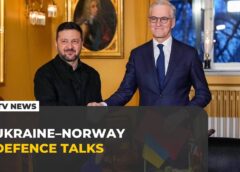 Volodymyr Zelensky in Oslo for defence talks with Jonas Gahr Store amid push to deepen ties